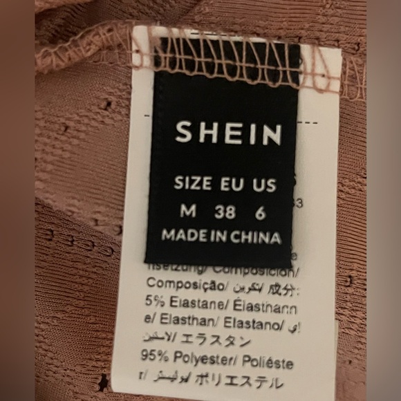 Maternity Medium Mock Neck Lettuce Trim Pointelle Knit Shirt Long Sleeve Shirts - Picture 8 of 9